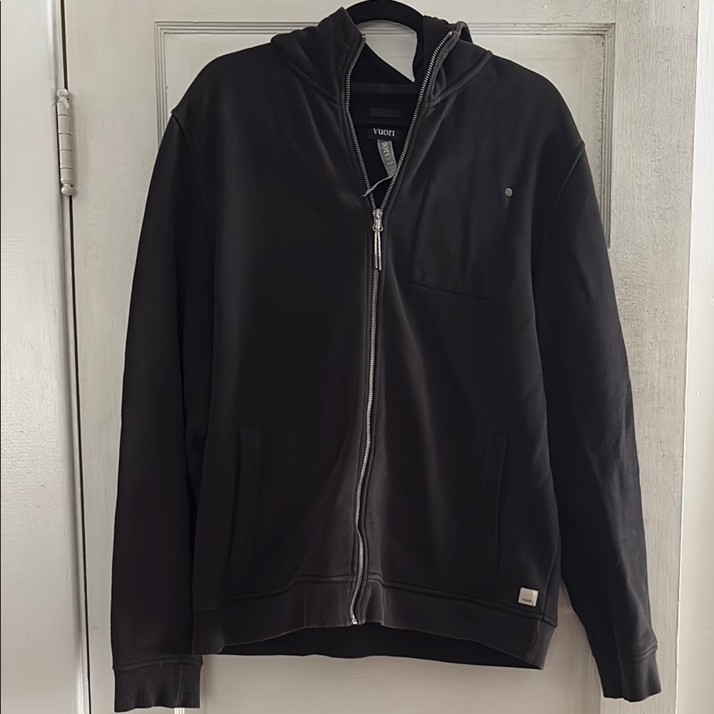 Men's Vuori Black Zip-Up Hoodie